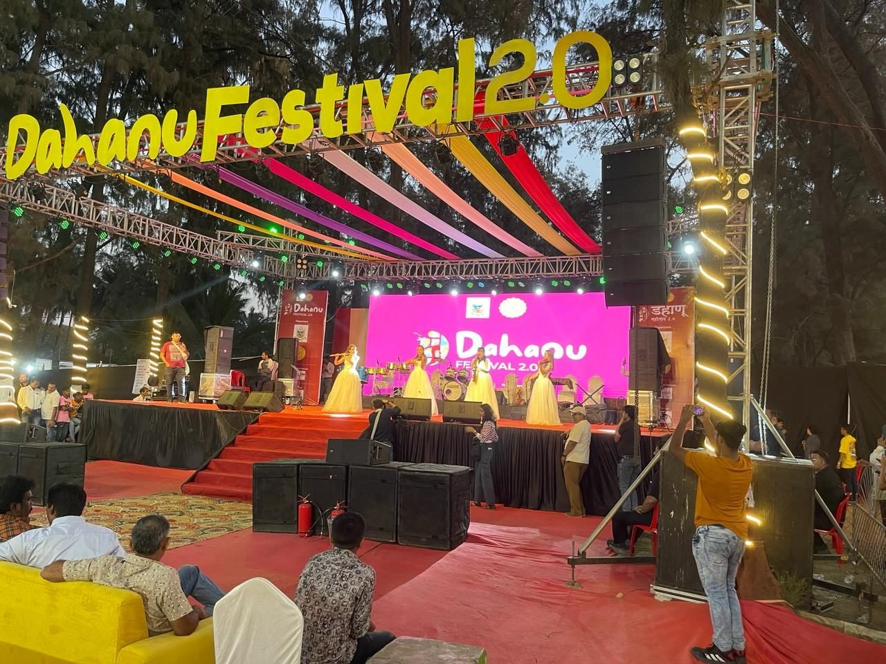 Vivaan Karulkar receiving an award on stage