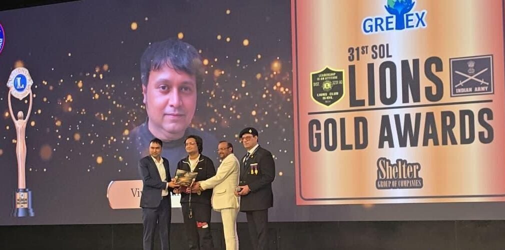 Vivaan Karulkar with the Lions Gold Award