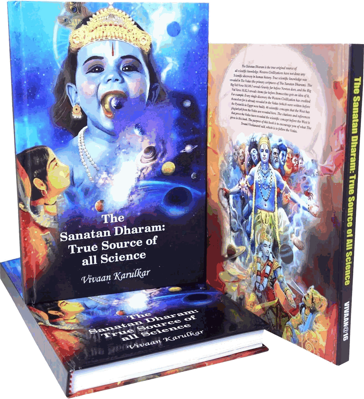 The English edition: front cover, back cover and spine
