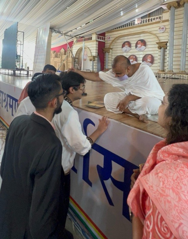 Blessings from Dr. Muni Abhijit Acharya, disciple of Shri. Mahashraman Ji the current head of Terapanth Secretary of Jains